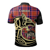 Clan Cameron of Lochiel Modern Tartan Polo Shirt Viking Wolf MA72 Cameron of Lochiel Modern Tartan Tartan Polo